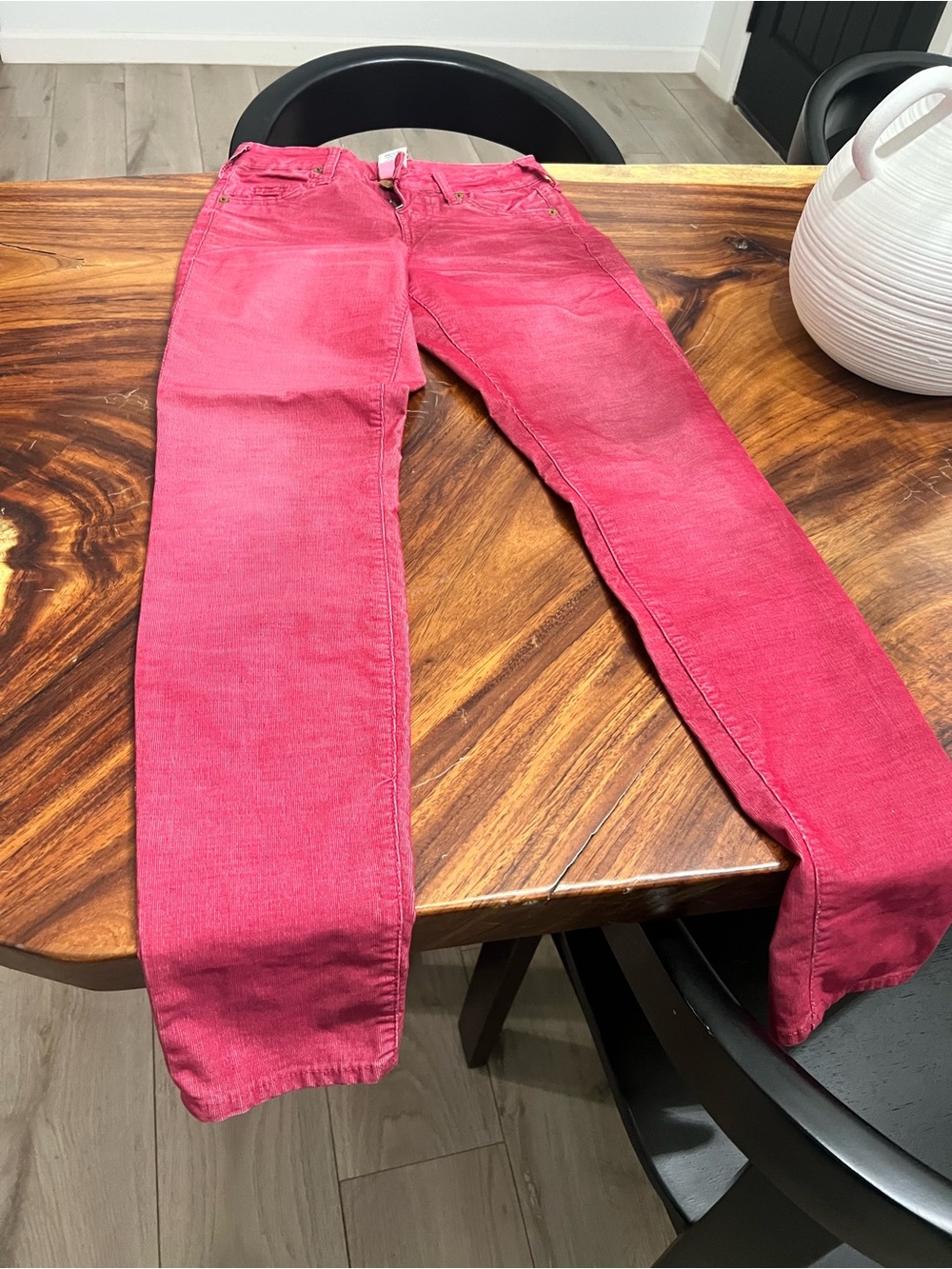True Religion women’s corduroy Slim Jeans